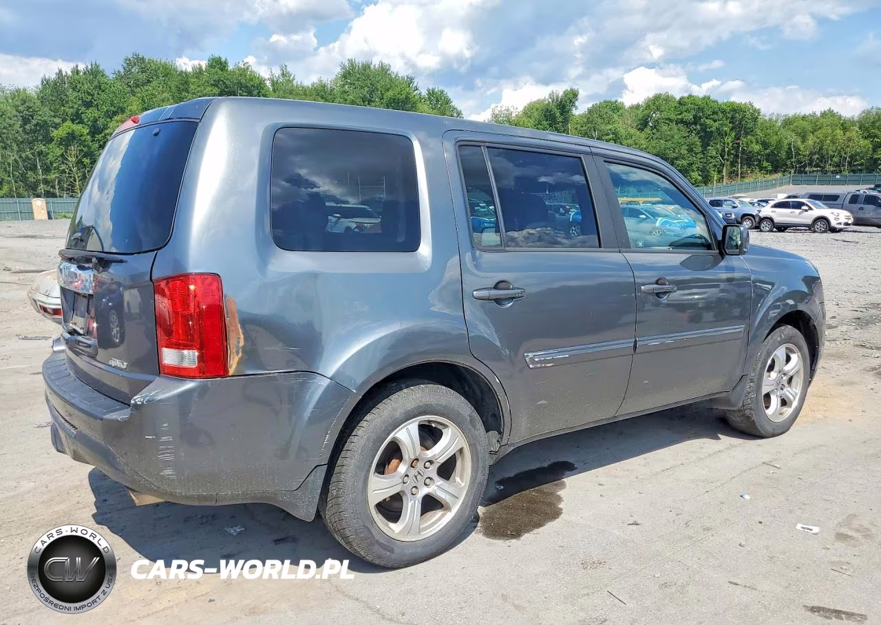 2012 Honda Pilot Ex VIN:5FNYF4H45CB076822 - 3