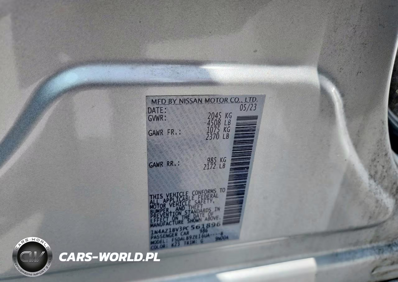 2023 Nissan Leaf S VIN:1N4AZ1BV3PC561896 - 12