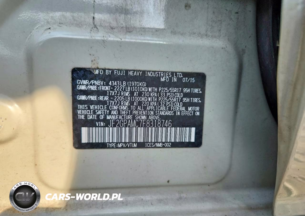 2015 Subaru Xv Crosstrek 2.0 Limited VIN:JF2GPAMC7F8318746 - 12