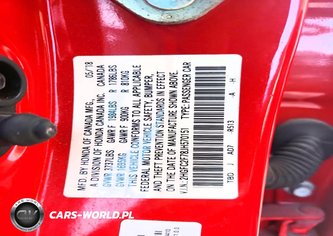 2018 Honda Civic Ex VIN:2HGFC2F78JH570151 - 12