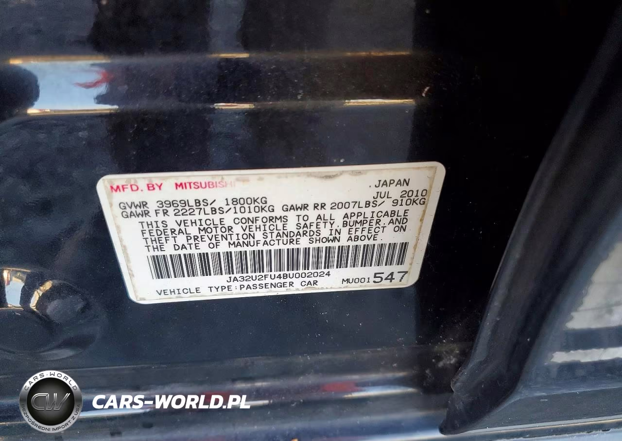 2011 Mitsubishi Lancer Es VIN:JA32U2FU4BU002024 - 12