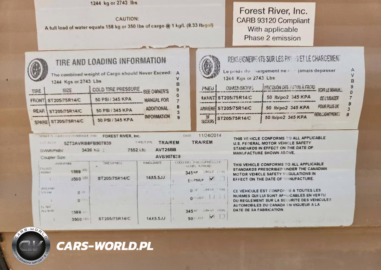 2015 Forest River Avenger Camper VIN:5ZT2AVRB8FB907839 - 10