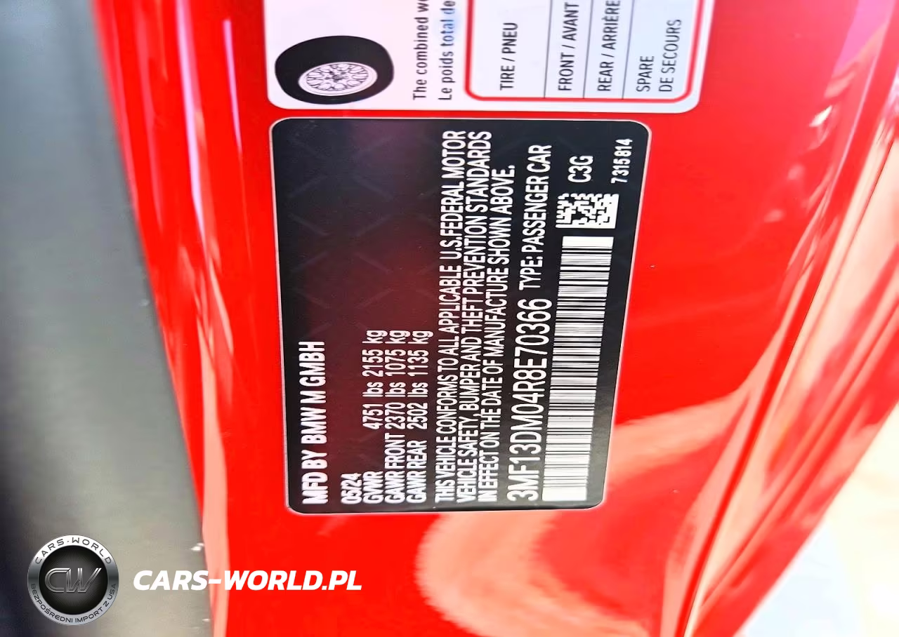 2024 BMW M2 VIN:3MF13DM04R8E70366 - 13