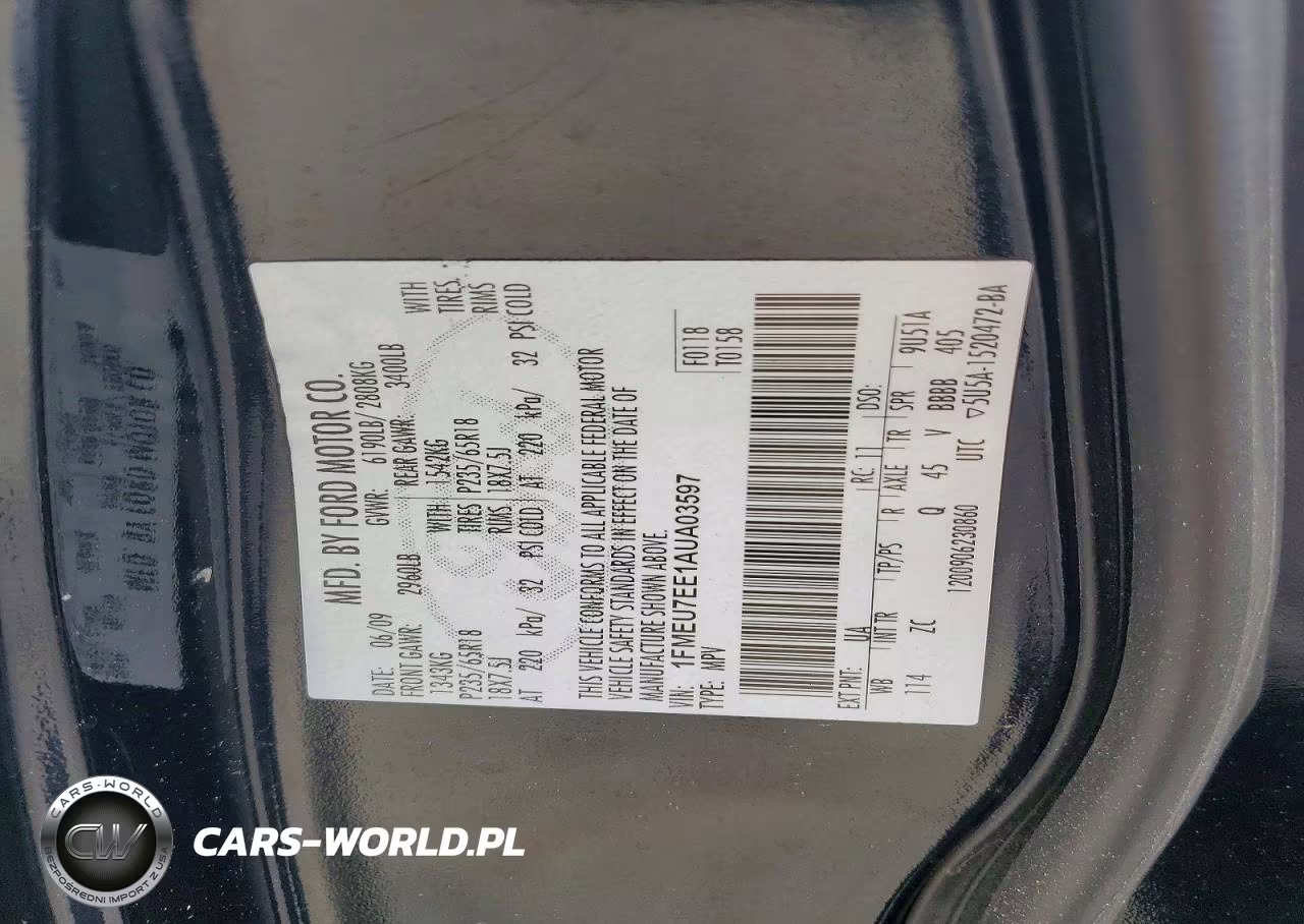 2010 Ford Explorer Eddie Bauer VIN:1FMEU7EE1AUA03597 - 13