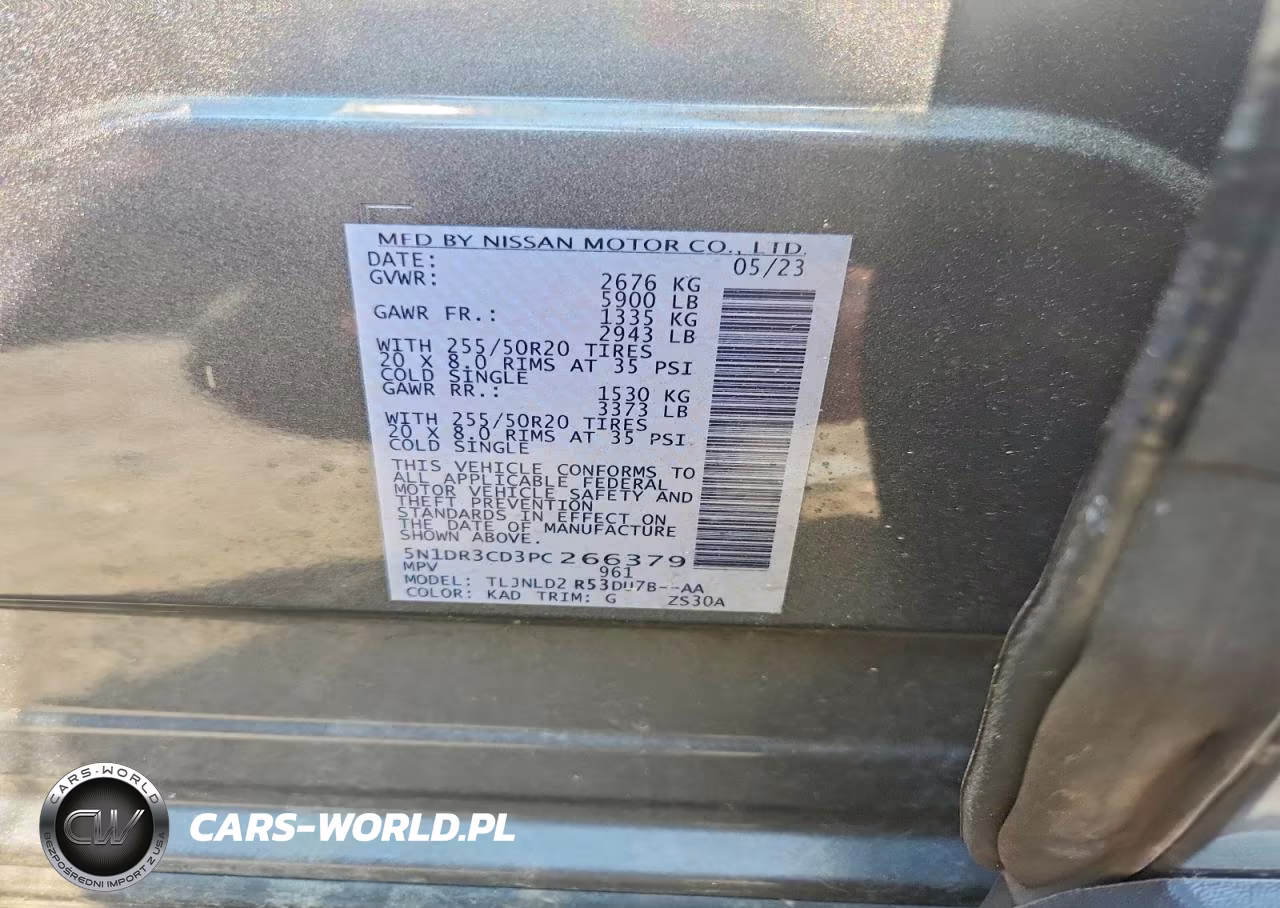 2023 Nissan Pathfinder Sl VIN:5N1DR3CD3PC266379 - 13