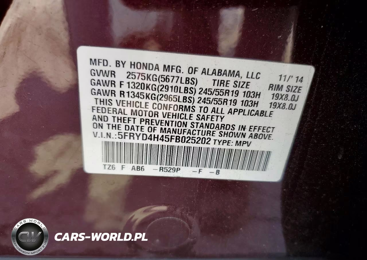 2015 Acura Mdx Technology VIN:5FRYD4H45FB025202 - 14