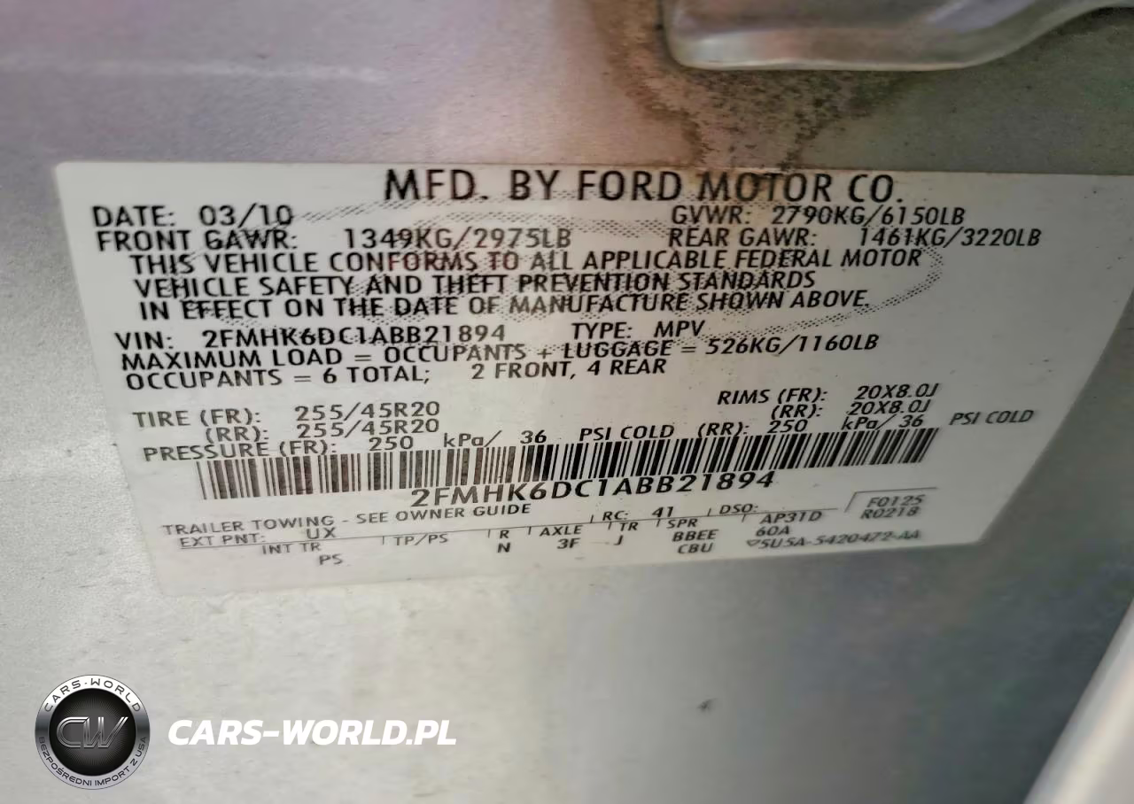 2010 Ford Flex Limited VIN:2FMHK6DC1ABB21894 - 12