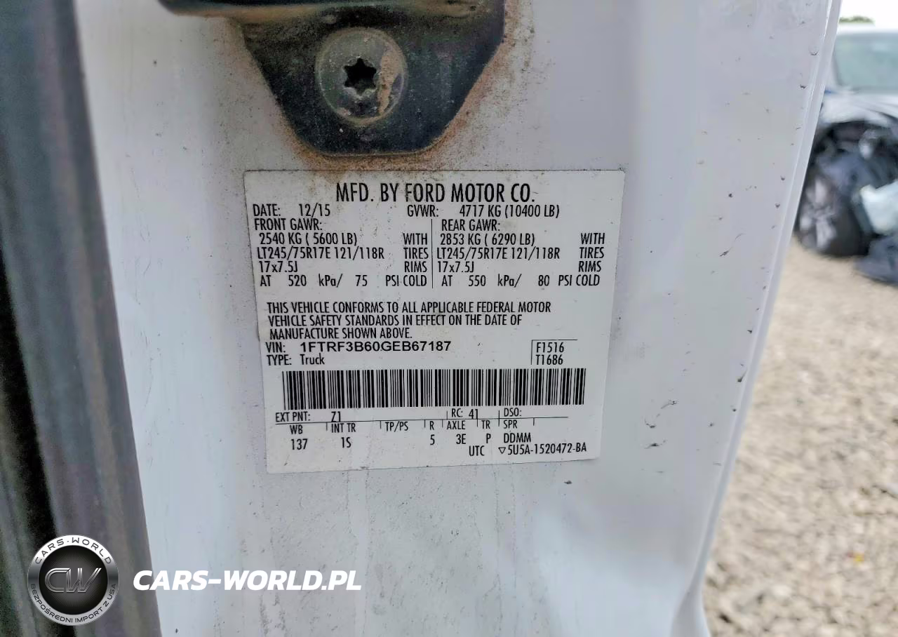 2016 Ford F350 Super Duty VIN:1FTRF3B60GEB67187 - 12