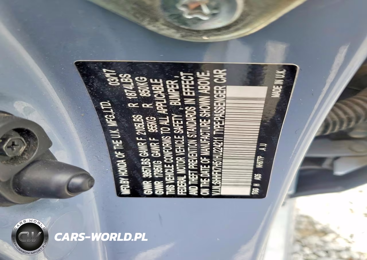2017 Honda Civic Ex VIN:SHHFK7H51HU224211 - 12