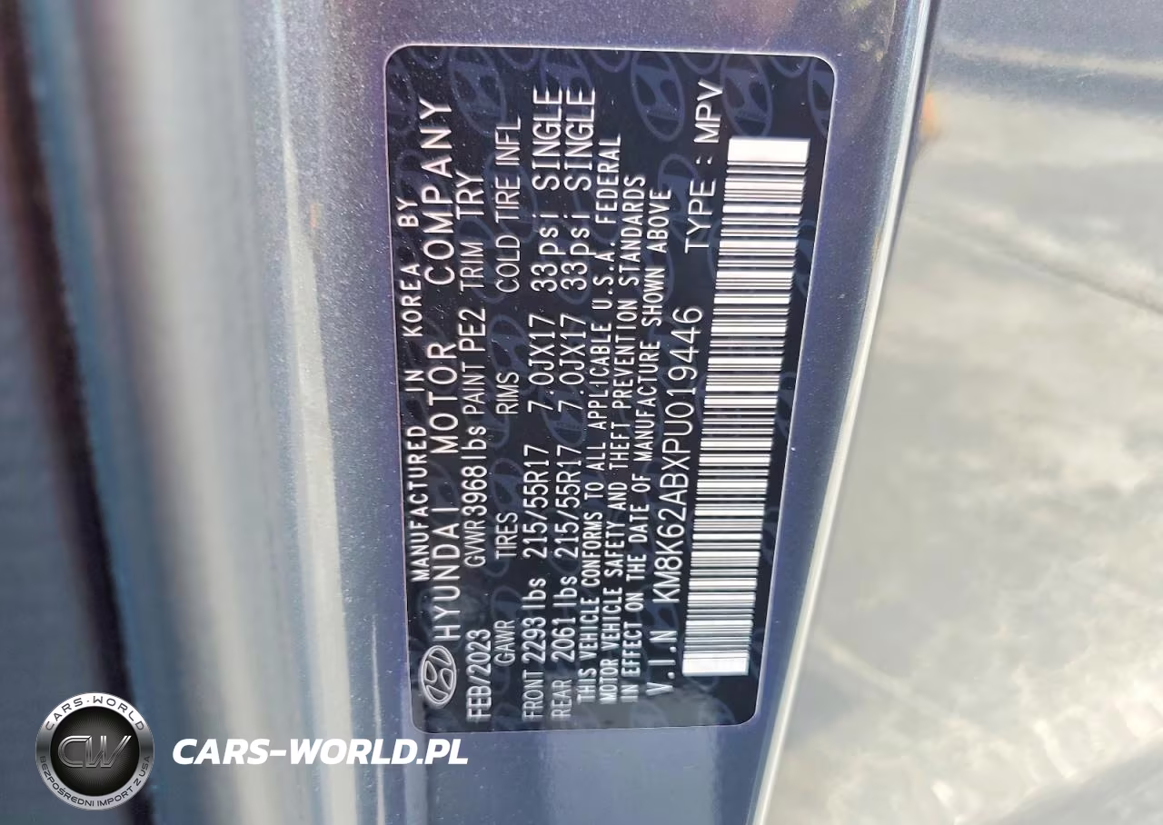 2023 Hyundai Kona Sel VIN:KM8K62ABXPU019446 - 12
