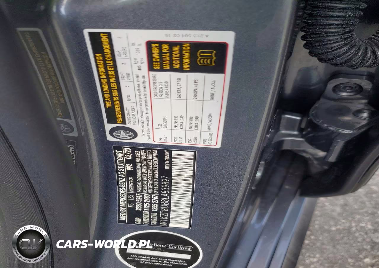 2020 Mercedes-Benz E 350 VIN:W1KZF8DB8LA839897 - 12
