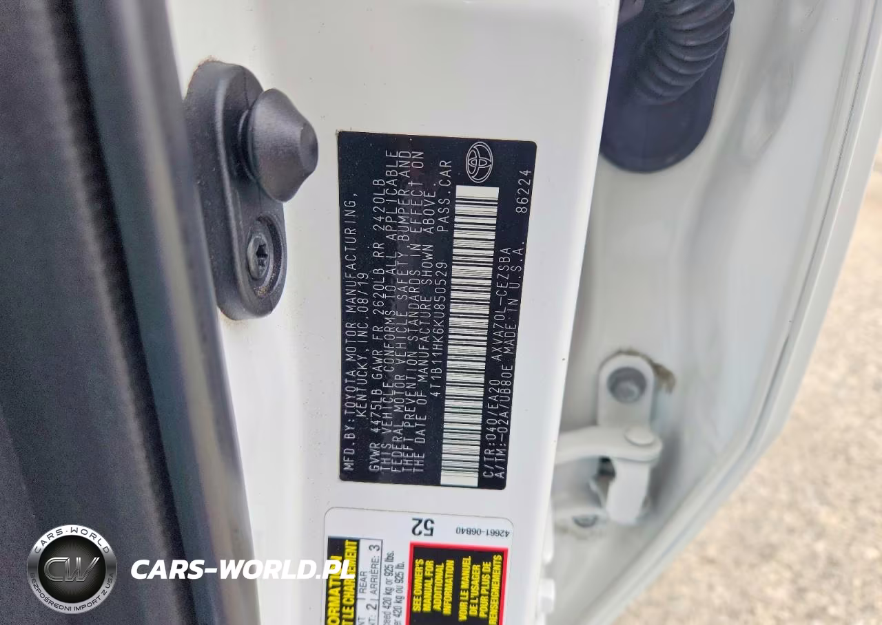 2019 Toyota Camry Se VIN:4T1B11HK6KU850529 - 12