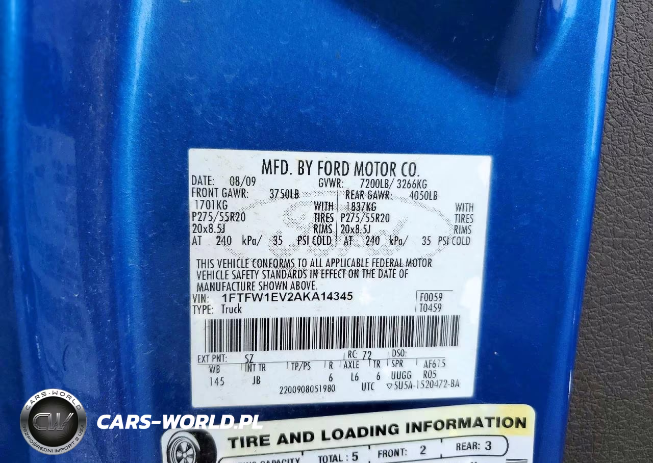 2010 Ford F150 Supercrew VIN:1FTFW1EV2AKA14345 - 12