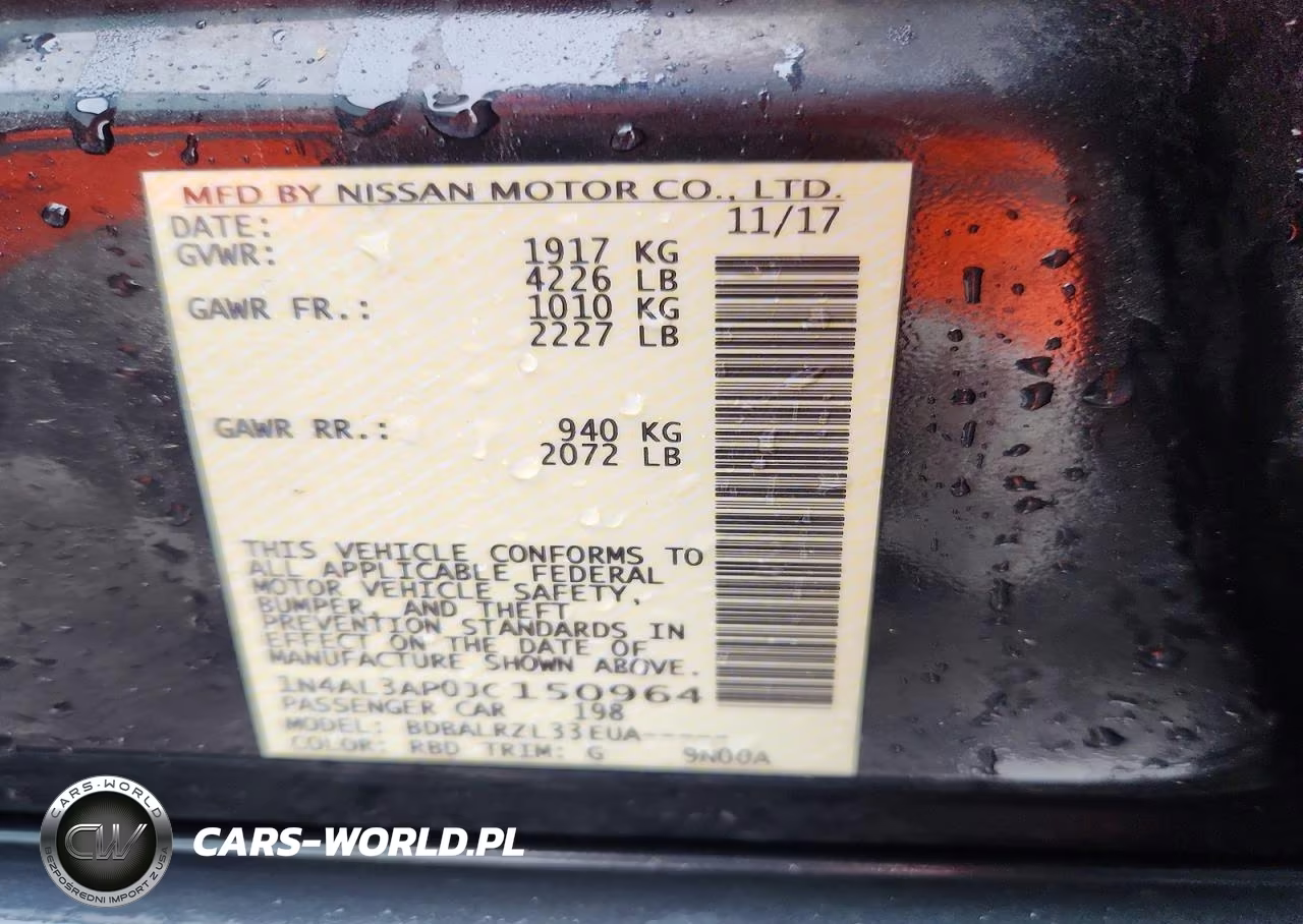 2018 Nissan Altima 2.5 Sl VIN:1N4AL3AP0JC150964 - 12
