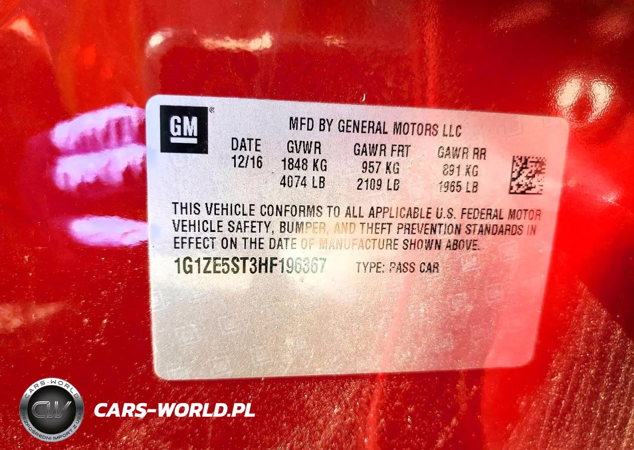 2017 Chevrolet Malibu Lt VIN:1G1ZE5ST3HF196367 - 12