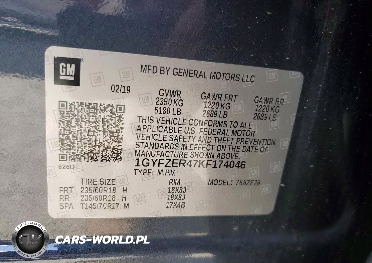 2019 Cadillac Xt4 Sport VIN:1GYFZER47KF174046 - 13