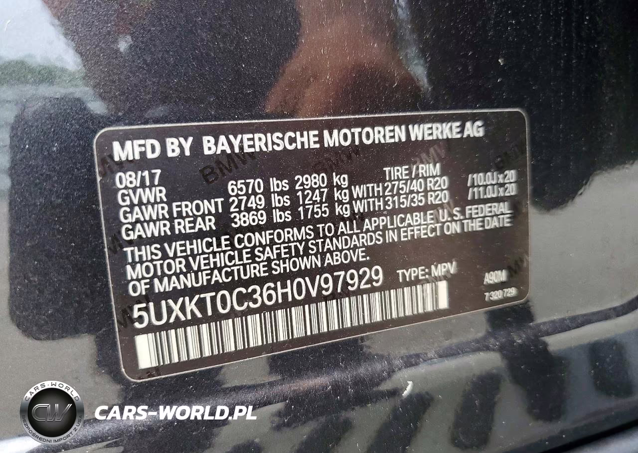 2017 BMW X5 Xdr40E VIN:5UXKT0C36H0V97929 - 13