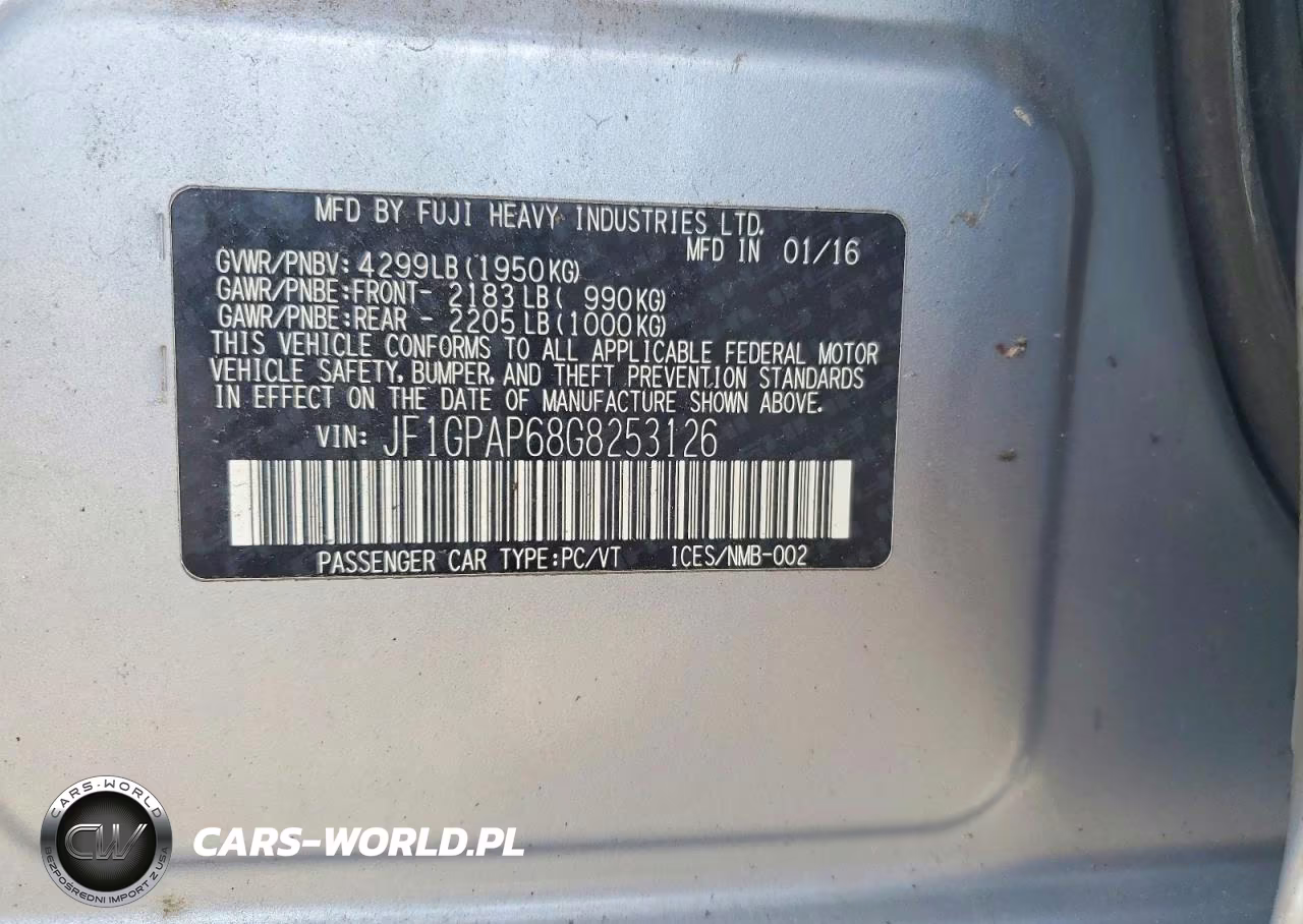 2016 Subaru Impreza Sport Premium VIN:JF1GPAP68G8253126 - 12
