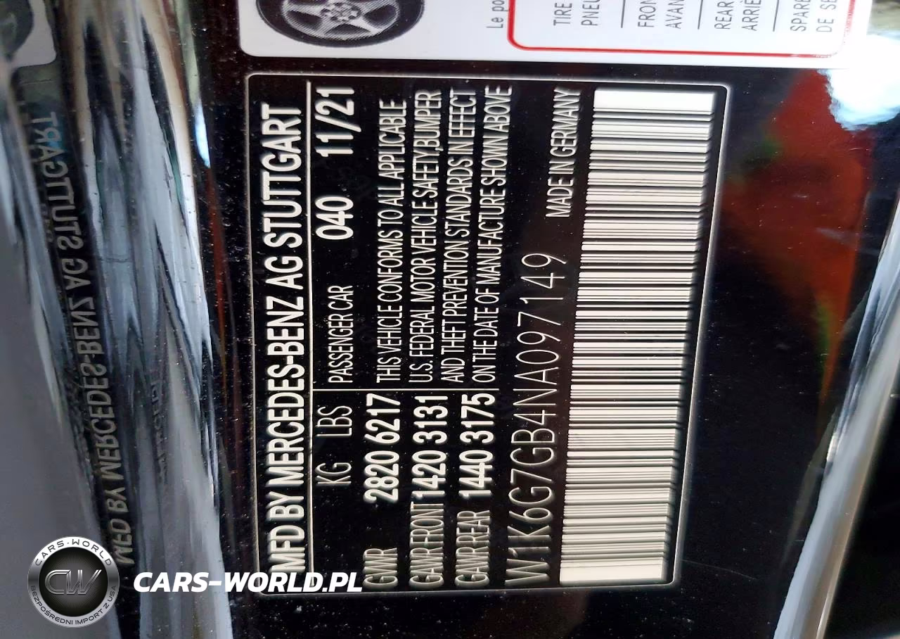 2022 Mercedes-Benz S 580 4Matic VIN:W1K6G7GB4NA097149 - 12