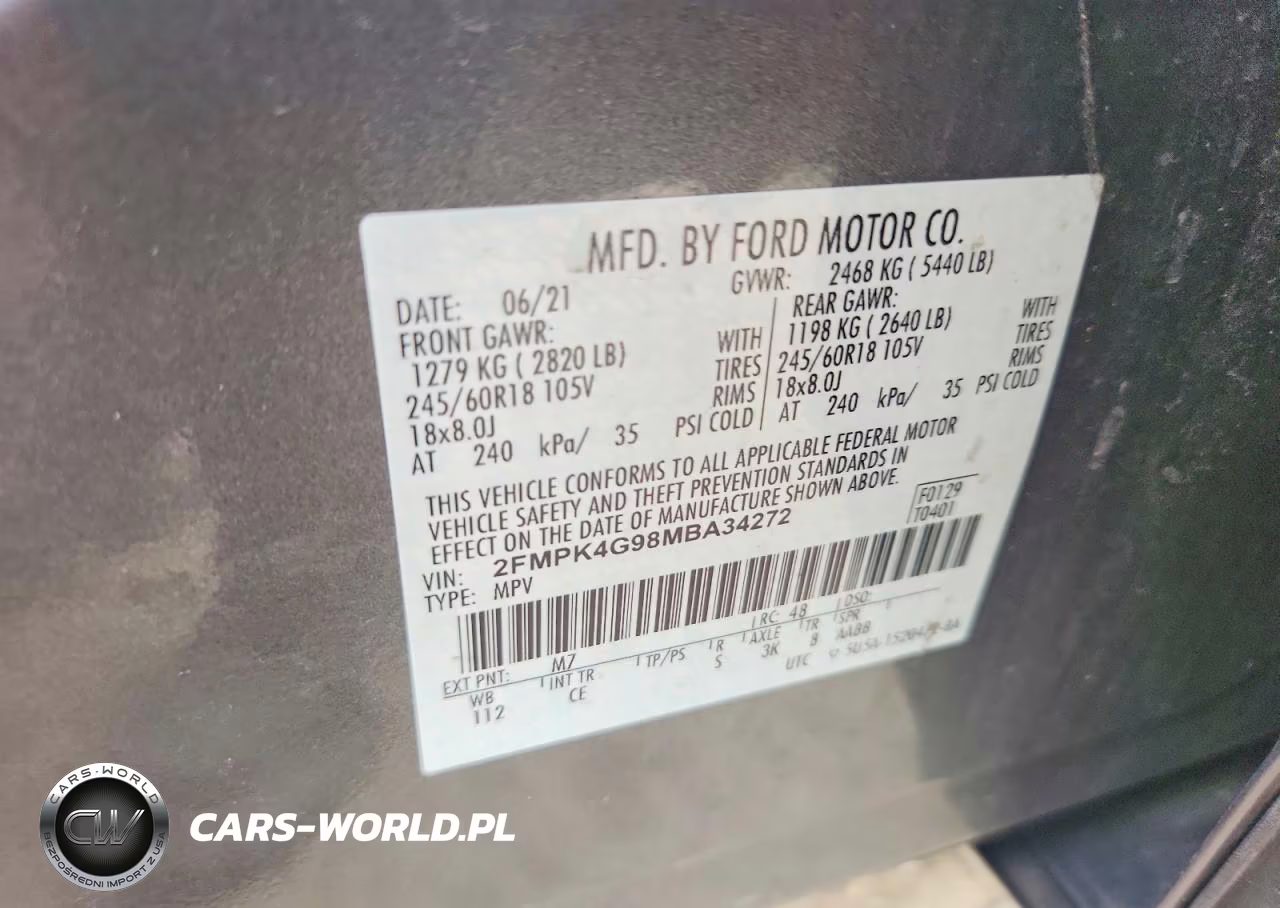 2021 Ford Edge Se VIN:2FMPK4G98MBA34272 - 13