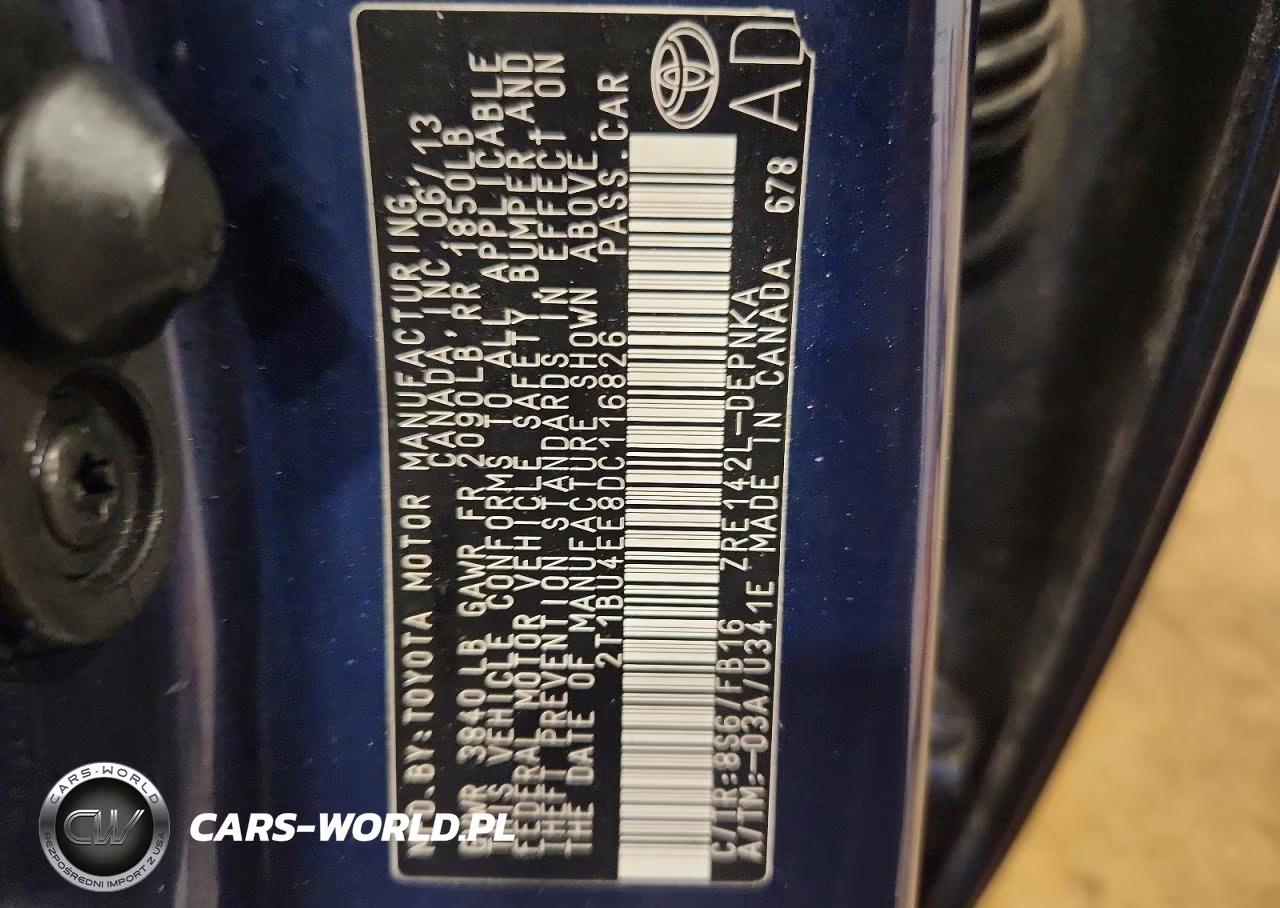 2013 Toyota Corolla Le VIN:2T1BU4EE8DC116826 - 13