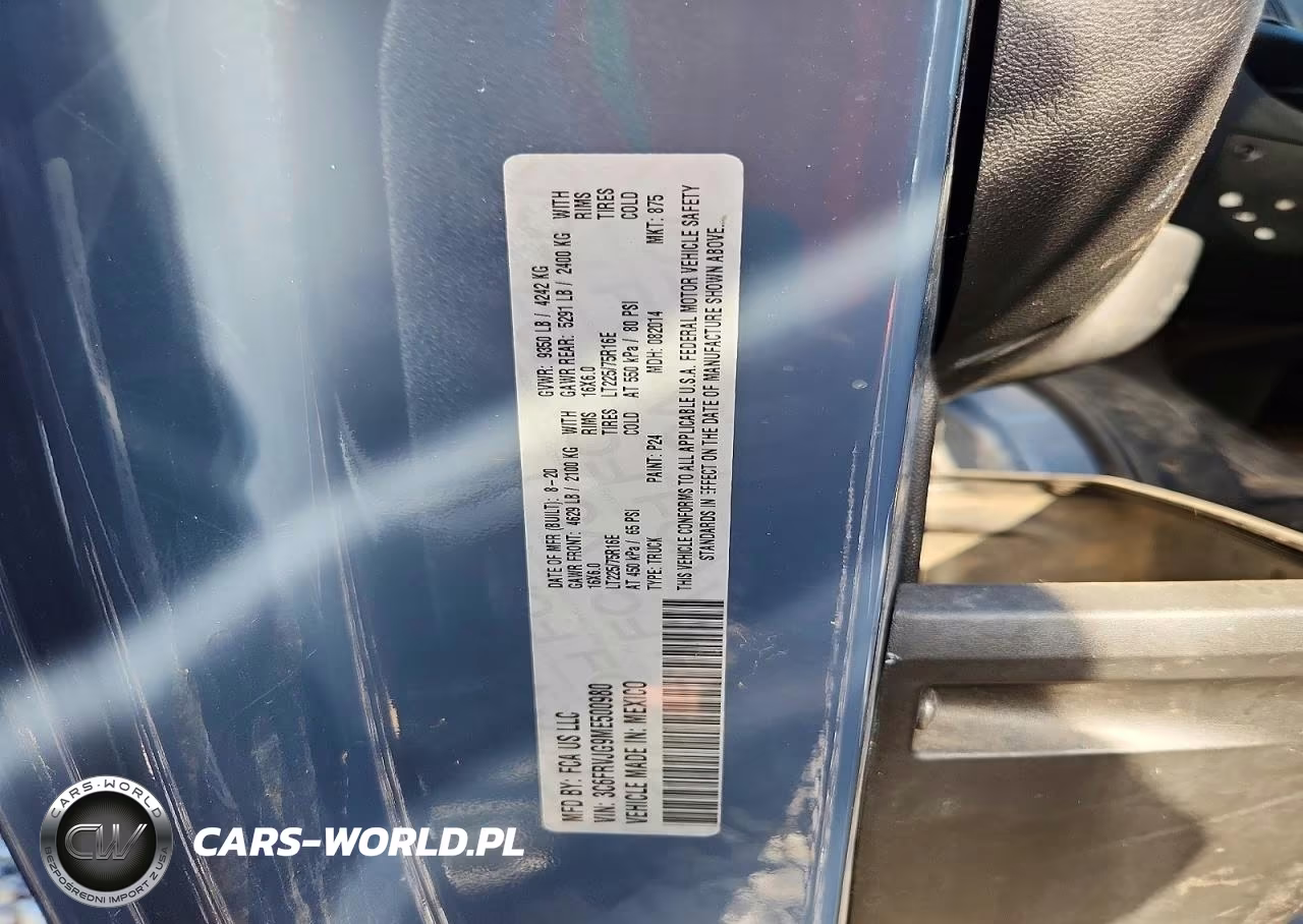 2021 Ram Promaster 3500 Delivery Van VIN:3C6FRVJG9ME500980 - 13