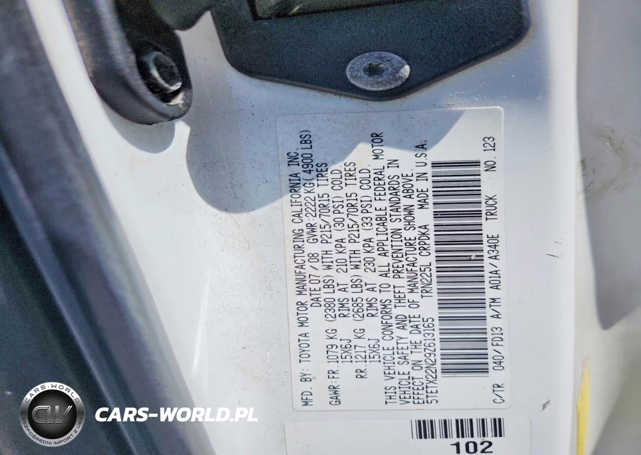 2009 Toyota Tacoma Access Cab VIN:5TETX22N29Z613165 - 13