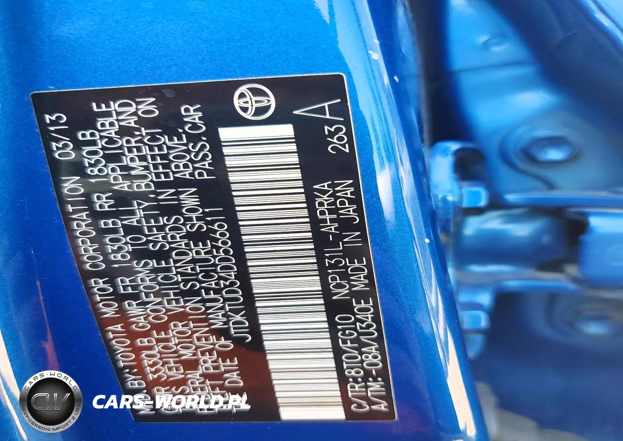 2013 Toyota Yaris 5-Door Le VIN:JTDKTUD34DD566611 - 12
