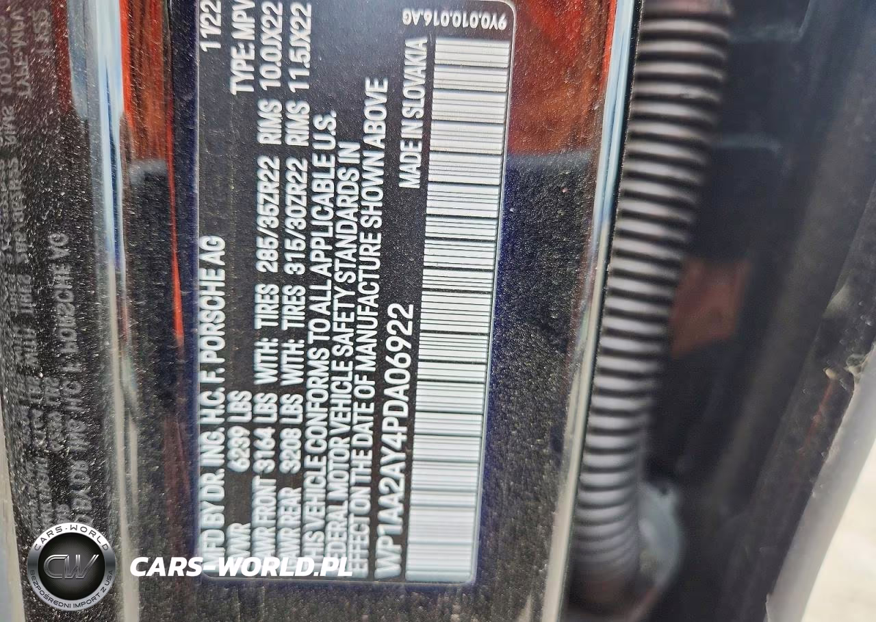 2023 Porsche Cayenne Base VIN:WP1AA2AY4PDA06922 - 12