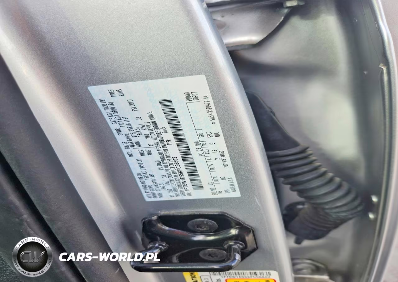 2019 Ford F150 Supercrew VIN:1FTEW1E55KFC96602 - 12