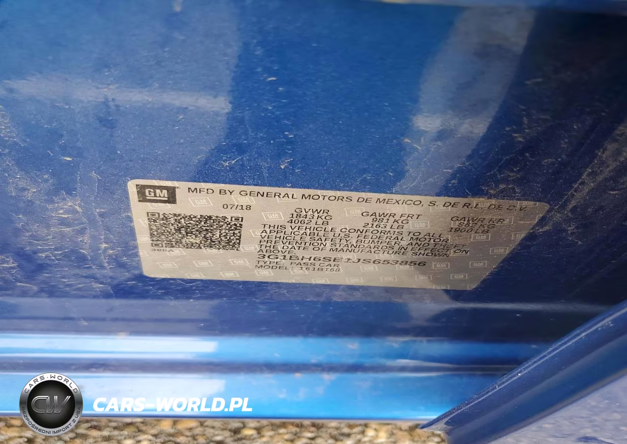 2018 Chevrolet Cruze Lt VIN:3G1BH6SE1JS653856 - 12