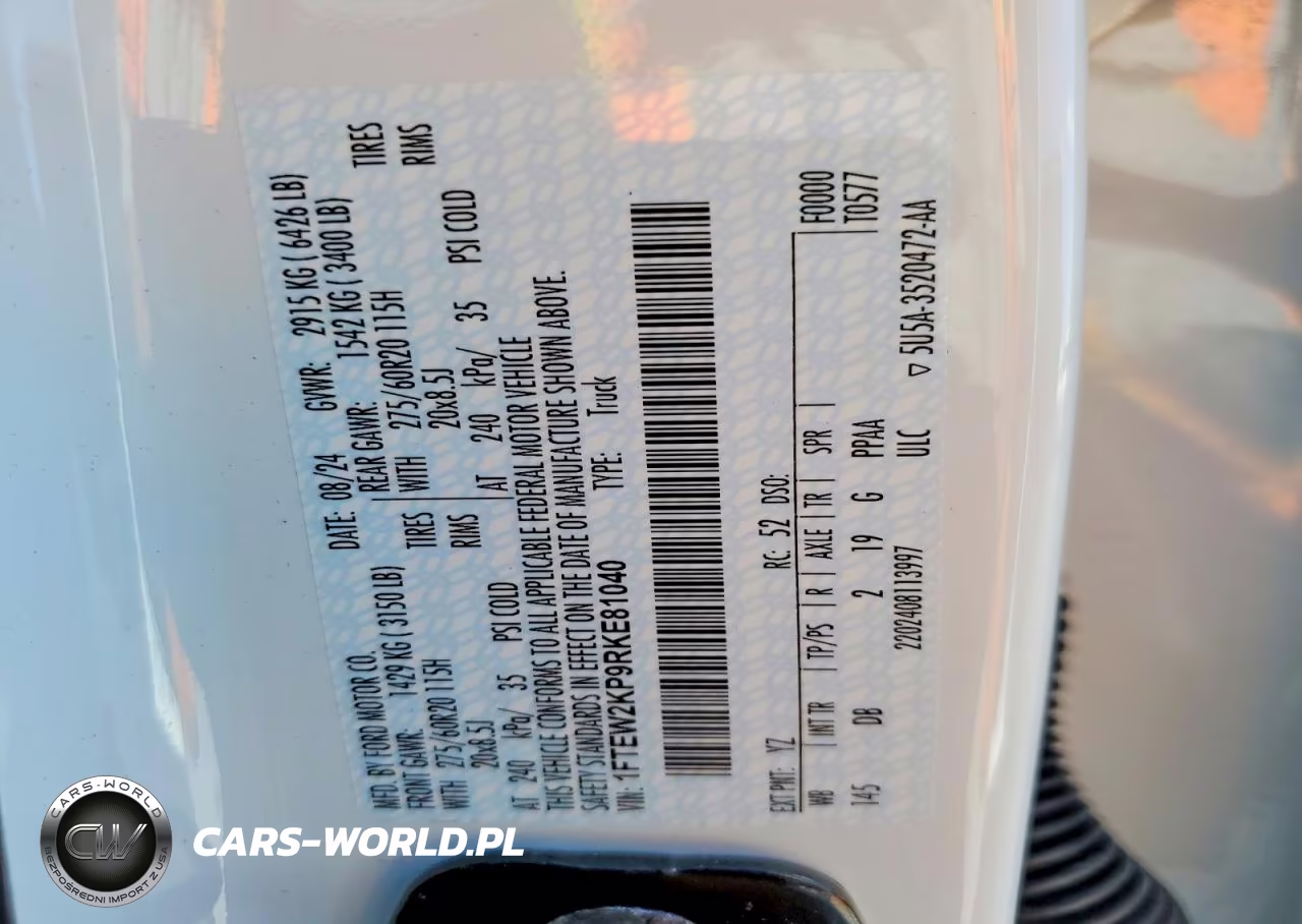 2024 Ford F150 Stx VIN:1FTEW2KP9RKE81040 - 13