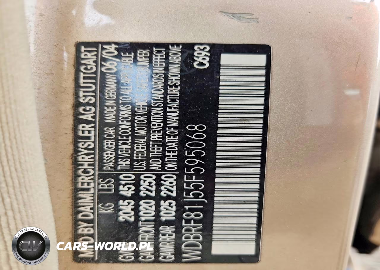 2005 Mercedes-Benz C 240 4Matic VIN:WDBRF81J55F595068 - 12