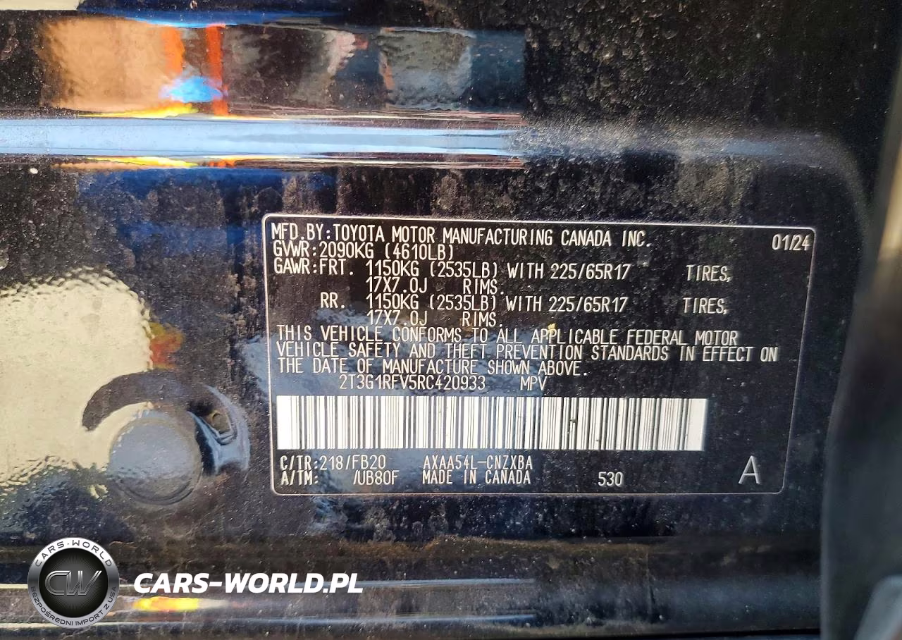 2024 Toyota Rav4 Le VIN:2T3G1RFV5RC420933 - 14