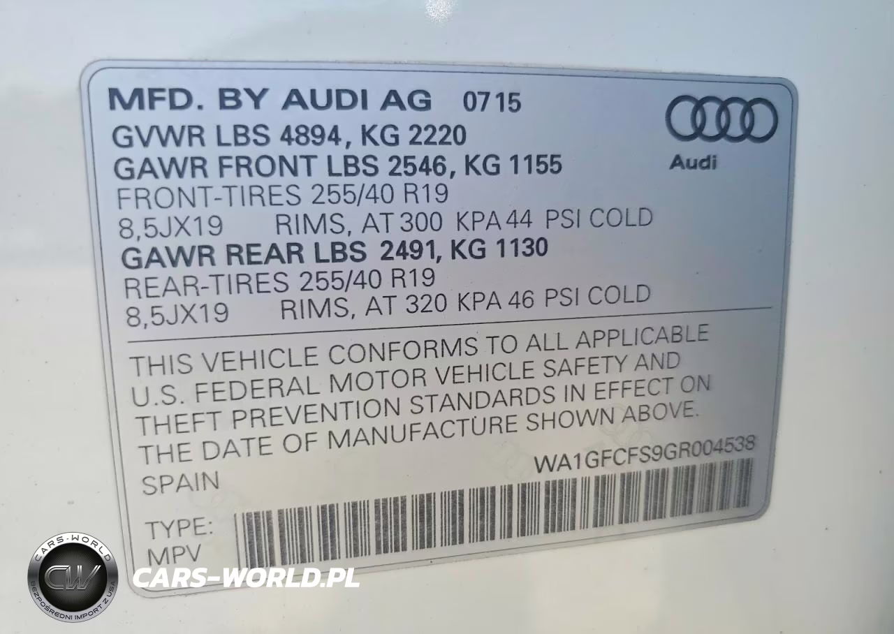 2016 Audi Q3 Prestige VIN:WA1GFCFS9GR004538 - 12