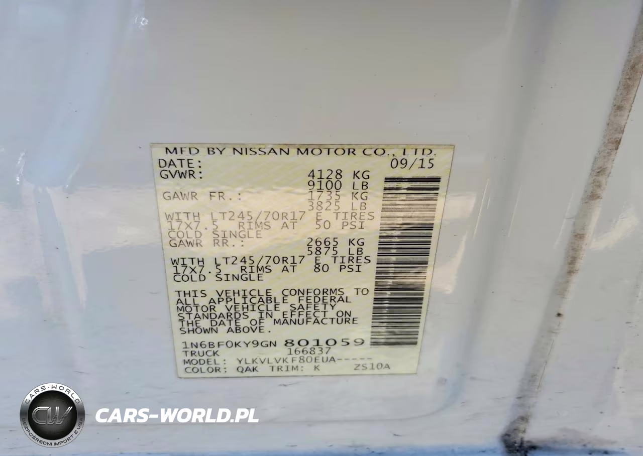 2016 Nissan Nv 2500 Delivery Van VIN:1N6BF0KY9GN801059 - 13