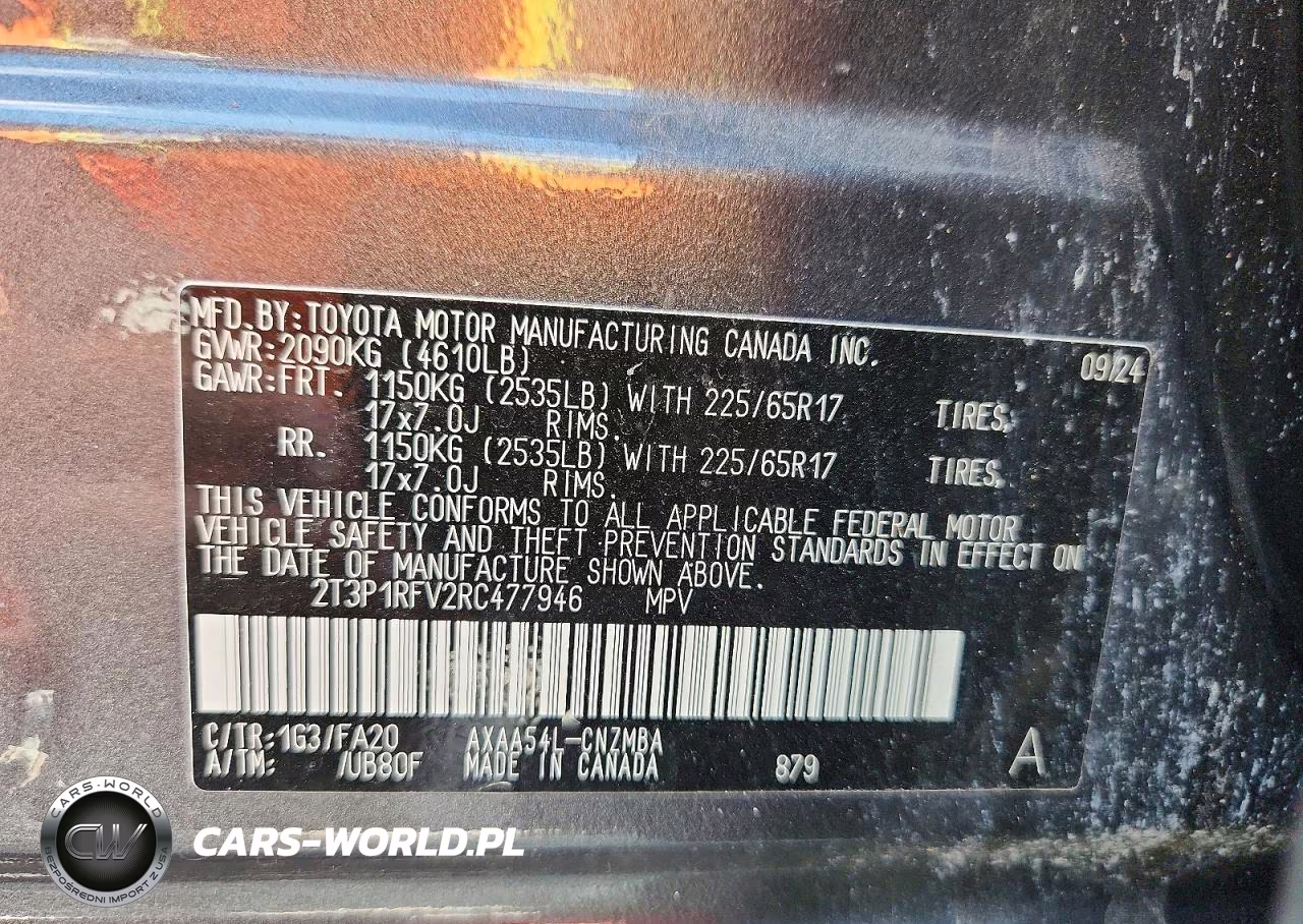 2024 Toyota Rav4 Xle VIN:2T3P1RFV2RC477946 - 14