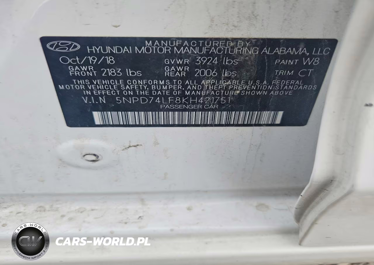 2019 Hyundai Elantra Se VIN:5NPD74LF8KH421751 - 13