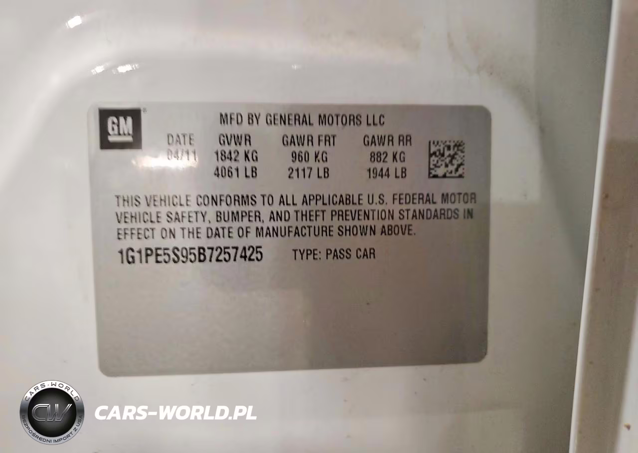 2011 Chevrolet Cruze Lt VIN:1G1PE5S95B7257425 - 12