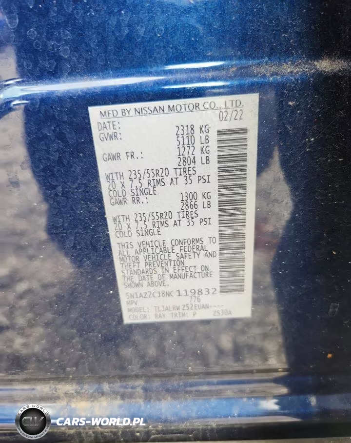 2022 Nissan Murano Sl VIN:5N1AZ2CJ8NC119832 - 12