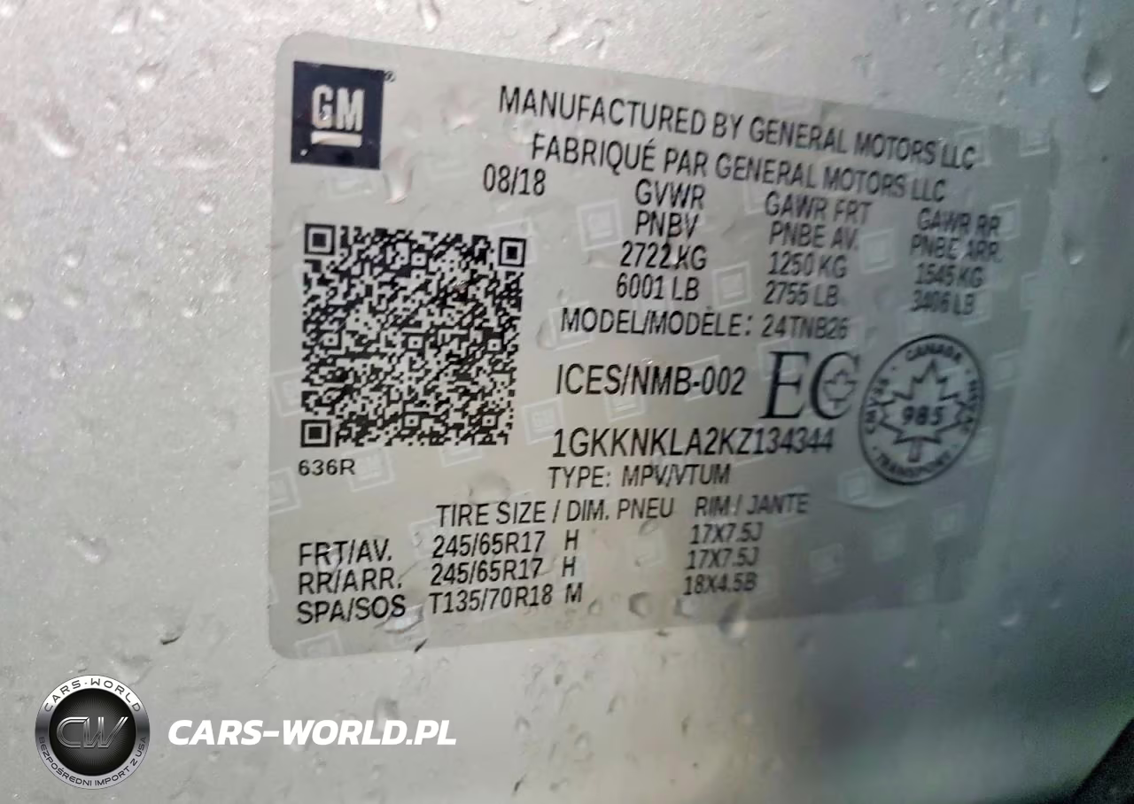 2019 GMC Acadia Sle VIN:1GKKNKLA2KZ134344 - 14