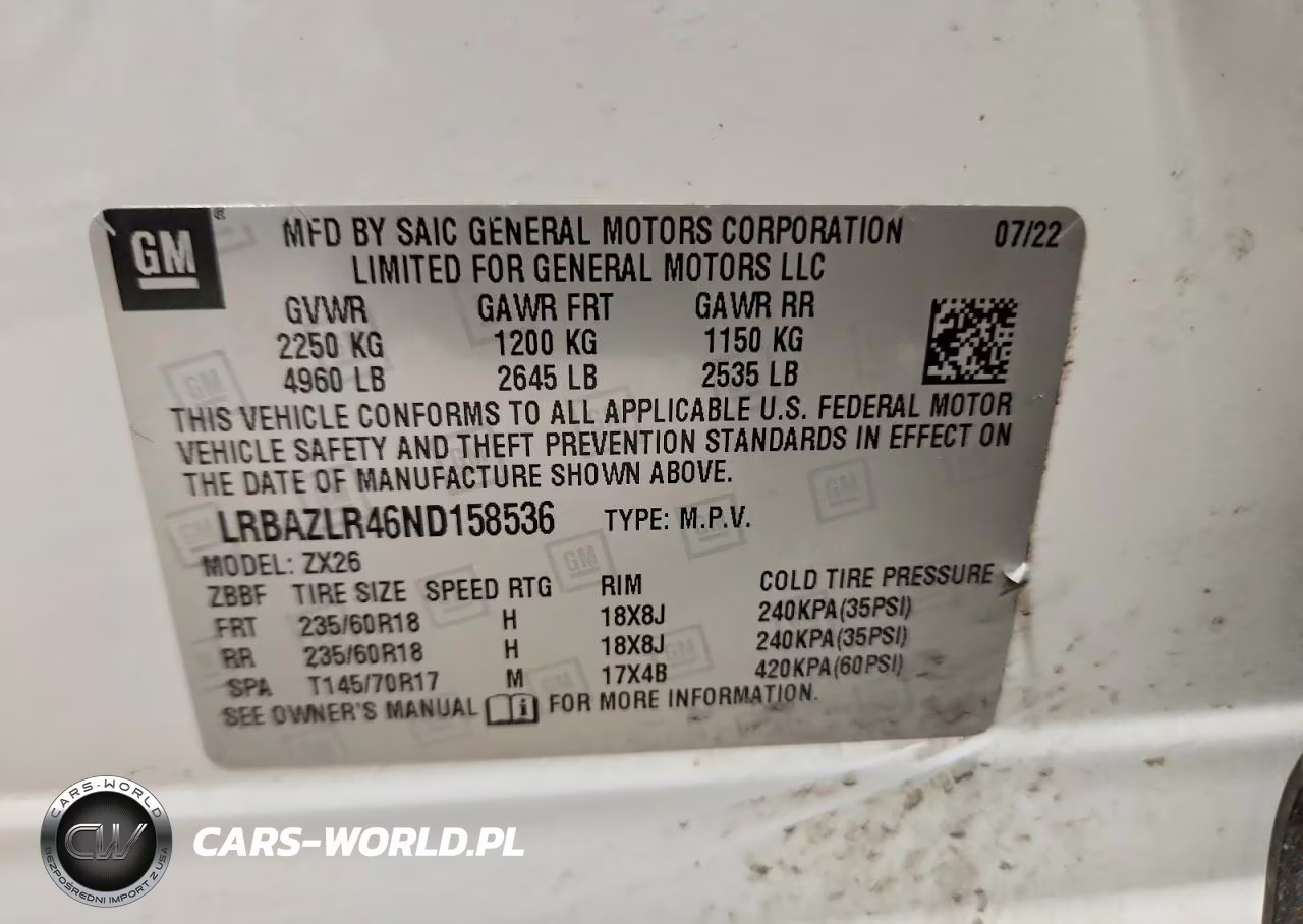 2022 Buick Envision Preferred VIN:LRBAZLR46ND158536 - 13