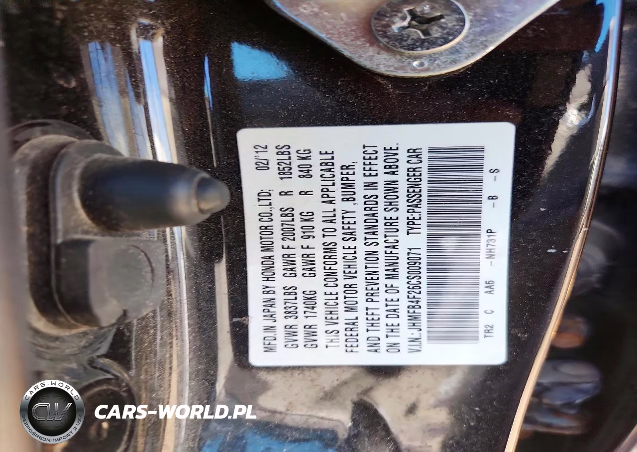 2012 Honda Civic Hybrid VIN:JHMFB4F26CS009071 - 12