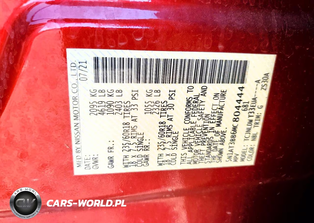 2021 Nissan Rogue Sv VIN:5N1AT3BB6MC804444 - 13