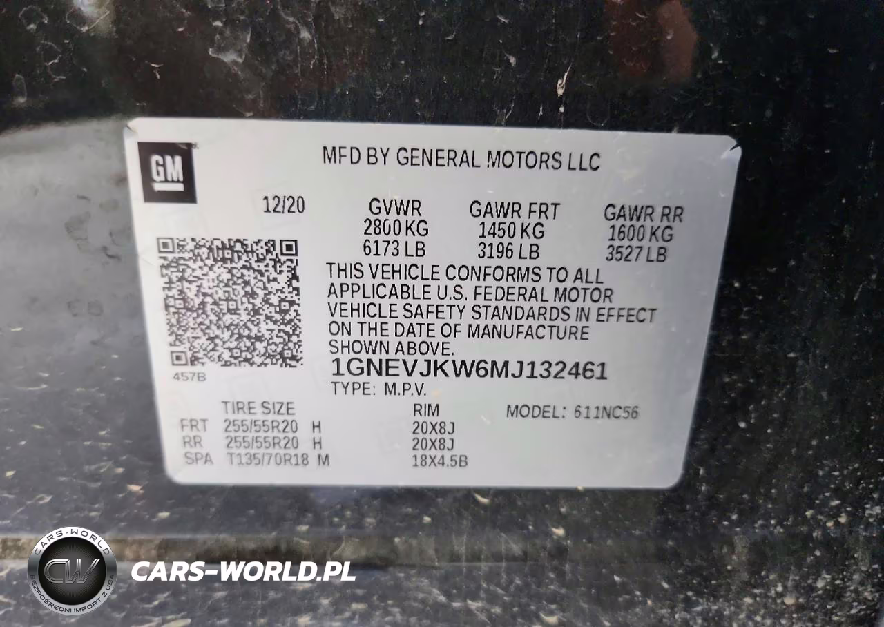 2021 Chevrolet Traverse Rs VIN:1GNEVJKW6MJ132461 - 13