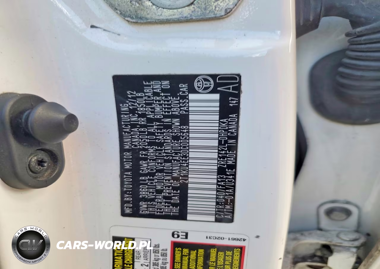 2013 Toyota Matrix L VIN:2T1KU4EE3DC005648 - 12