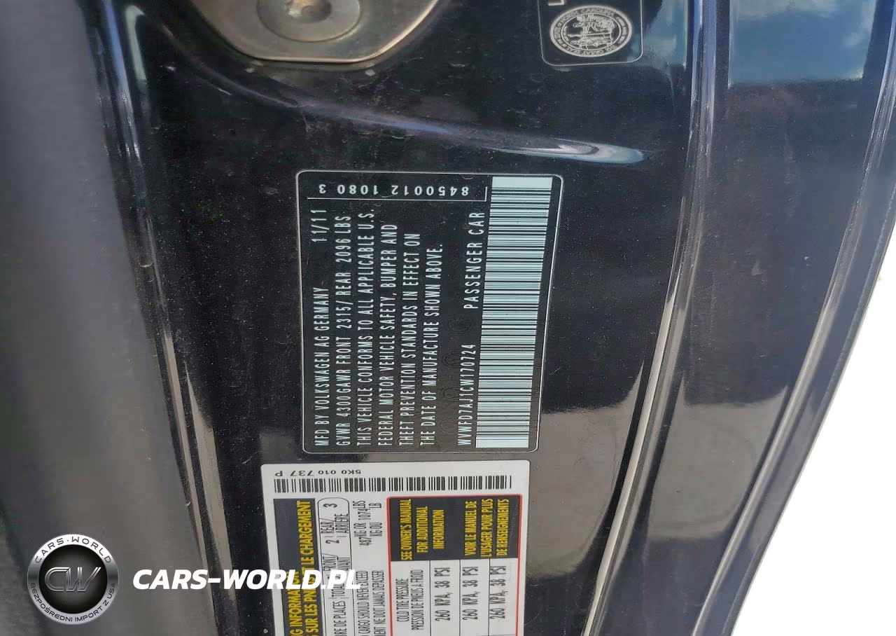 2012 Volkswagen Gti VIN:WVWFD7AJ1CW170724 - 12