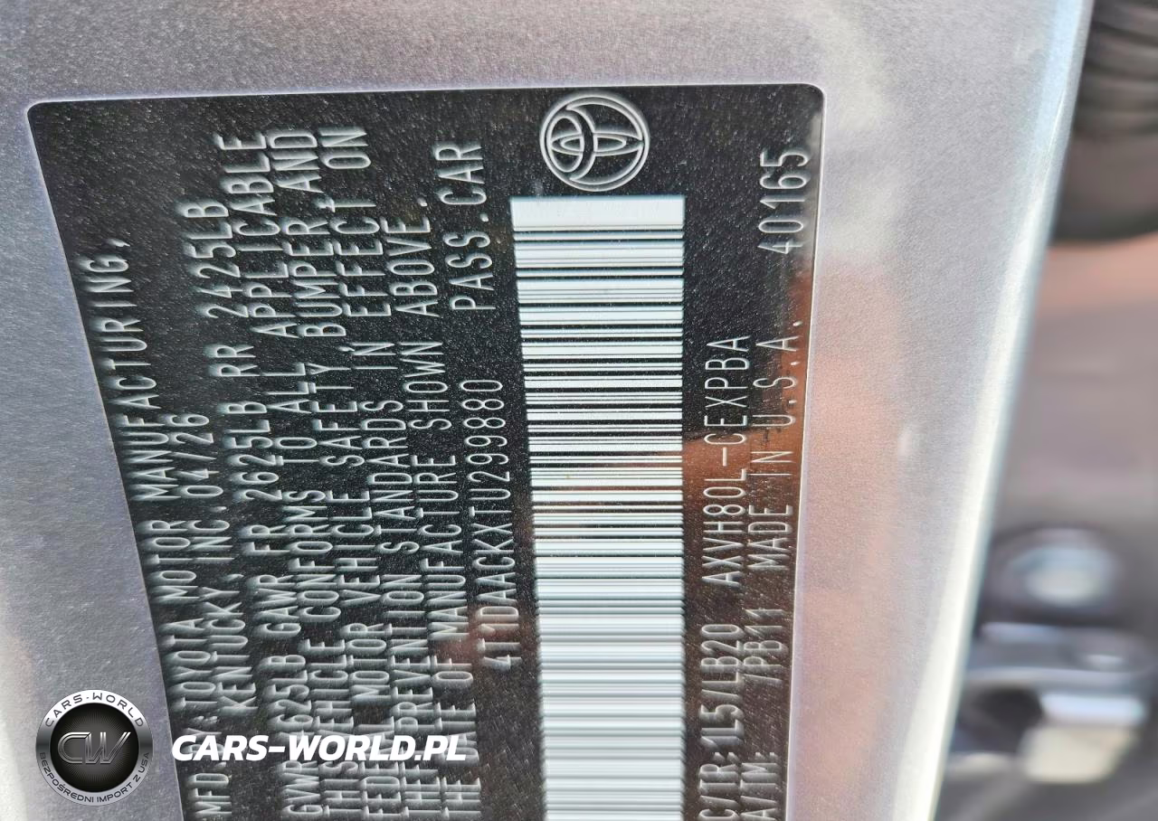 2026 Toyota Camry Xse VIN:4T1DAACKXTU299880 - 13