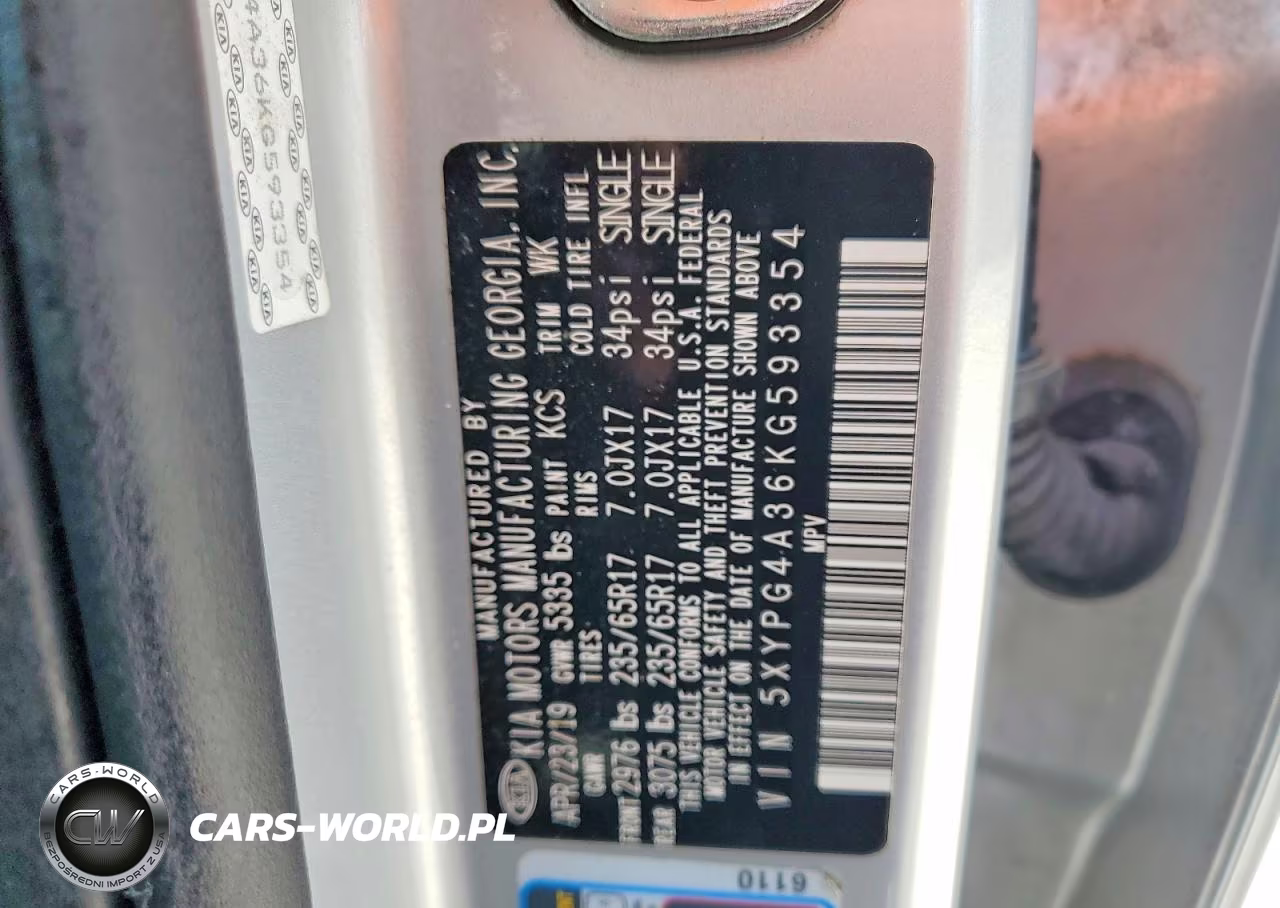 2019 Kia Sorento L VIN:5XYPG4A36KG593354 - 13