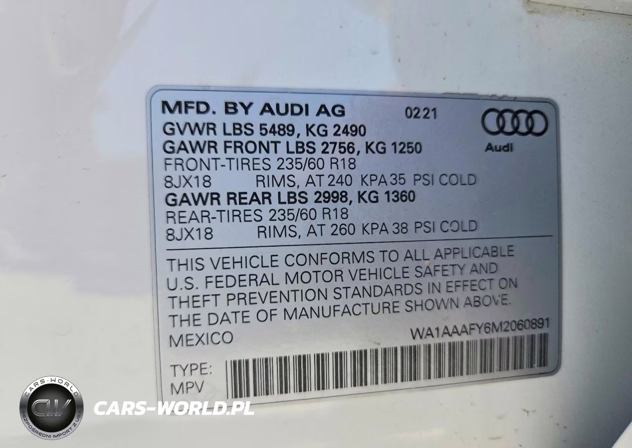2021 Audi Q5 Premium VIN:WA1AAAFY6M2060891 - 14